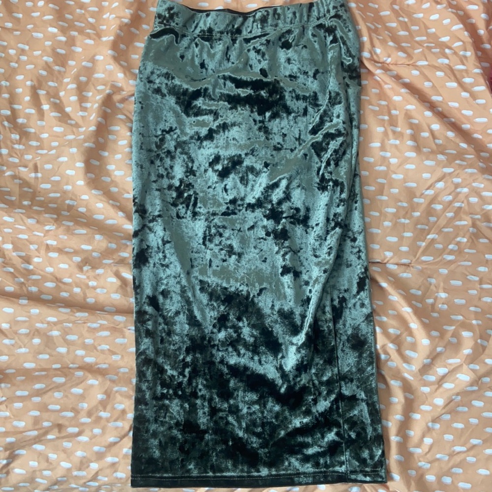 Velvet Midi Skirt